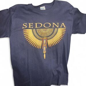 Vintage Sedona Arizona Native American Art T-Shirt Tribal Art Men's Size Medium